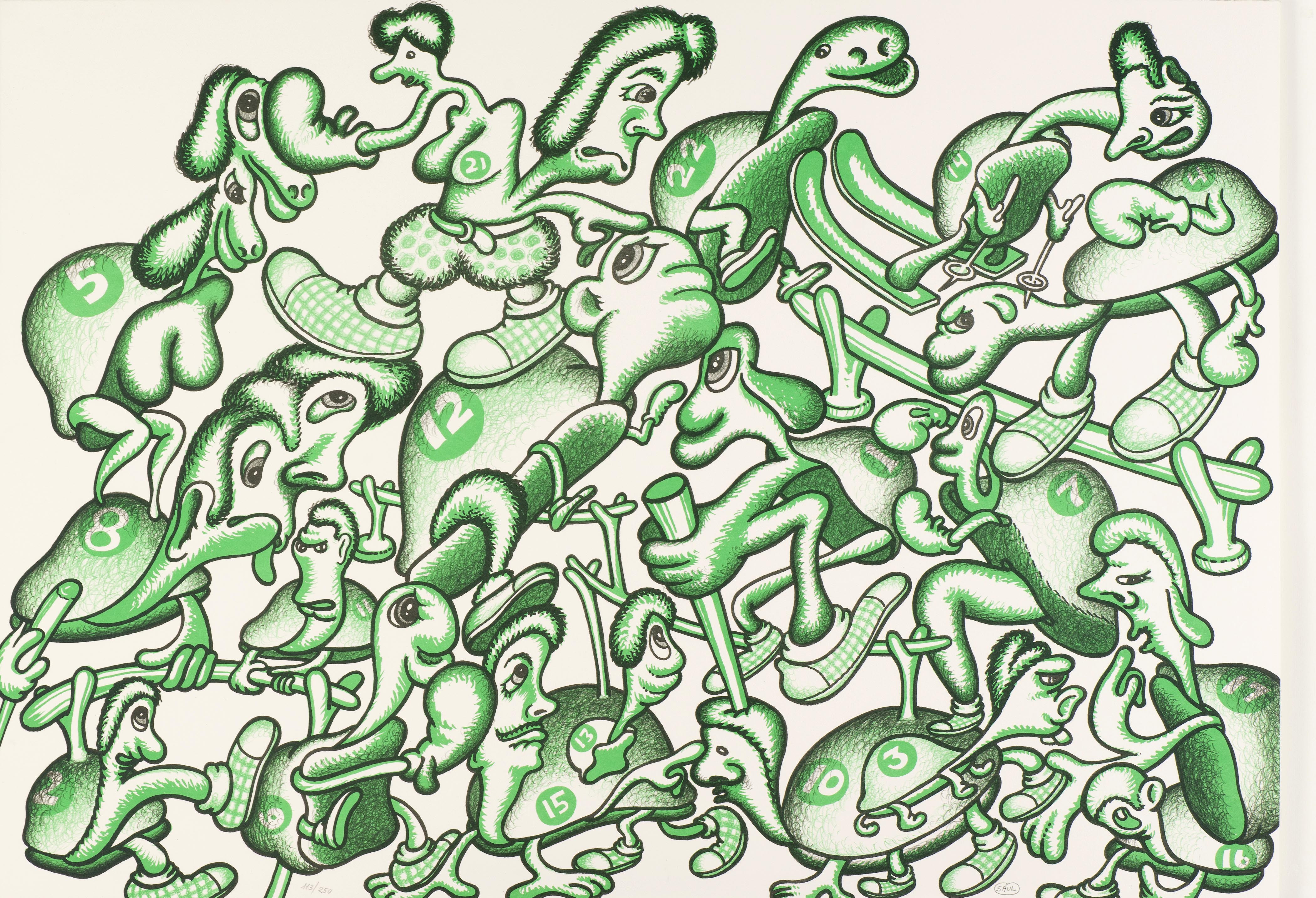 Peter Saul, Composition pour les JO Peter Saul, Composition pour les JO