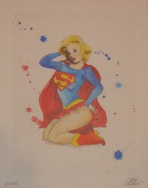 Lora Zombie, Supergirl Pinup Lora Zombie, Supergirl Pinup