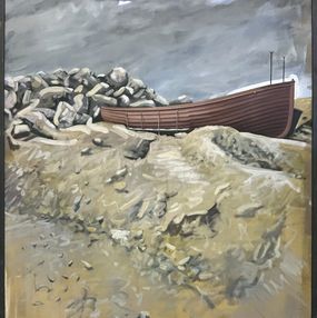 Gemälde, Boot, Jürgen Waller