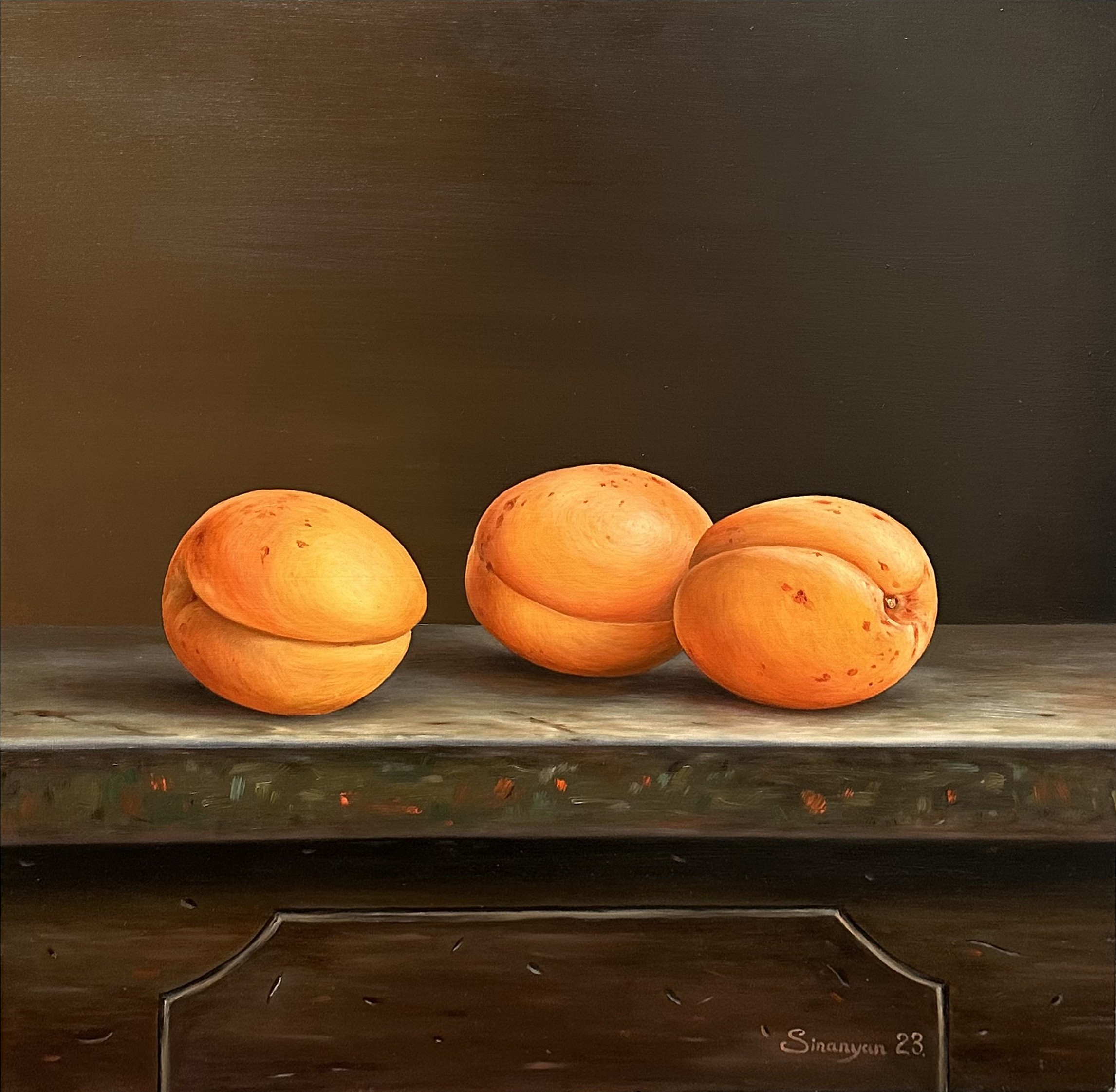 Gevorg Sinanyan, Still life - apricots Gevorg Sinanyan, Still life - apricots