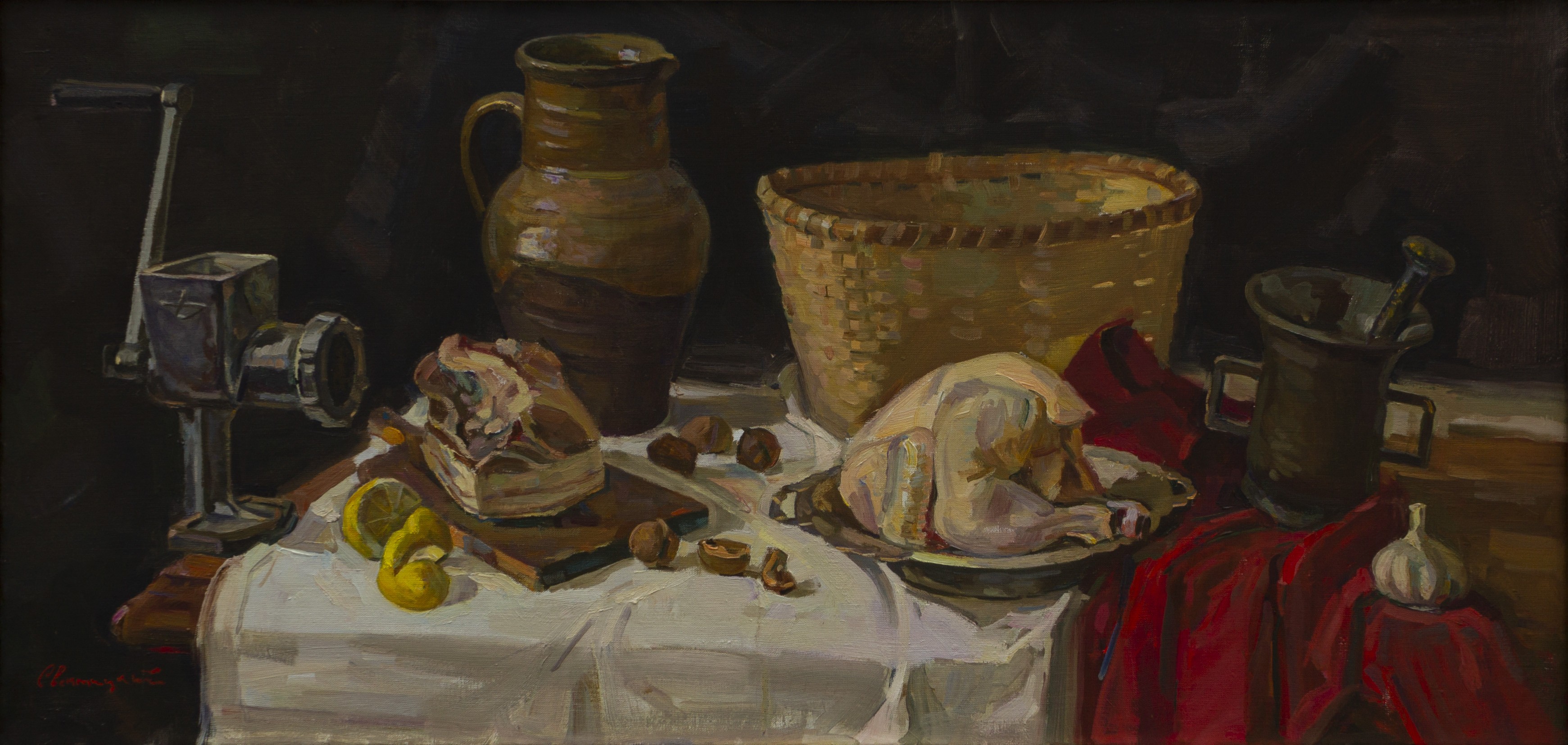 Igor Sventitski, Still life with meat Igor Sventitski, Still life with meat