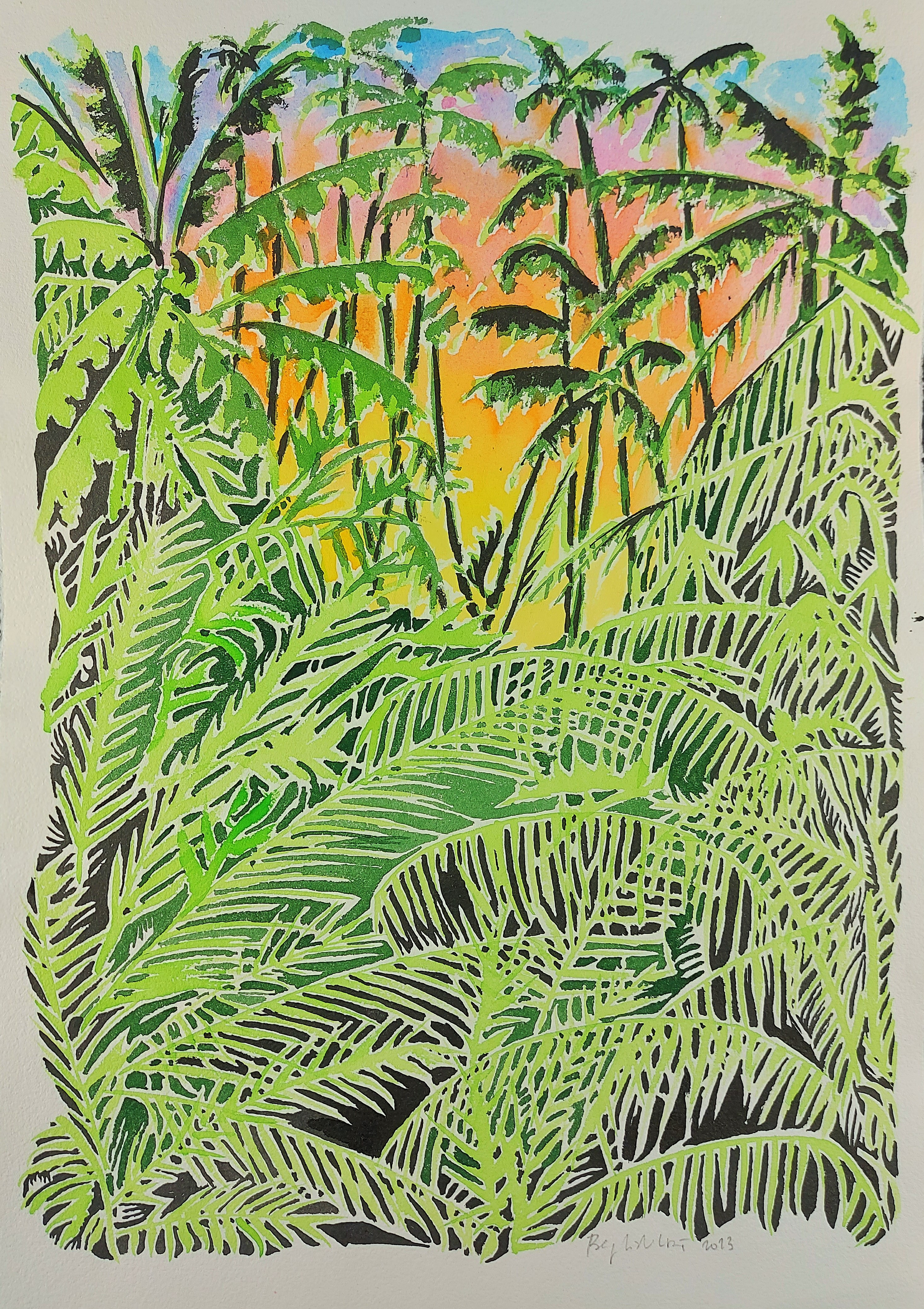 Baptiste Laurent, Sunset jungle Baptiste Laurent, Sunset jungle