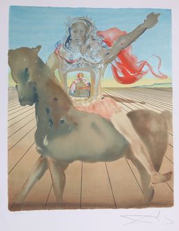 Print, Chevalier Surréaliste (Hommage à Vélazquez), Salvador Dali