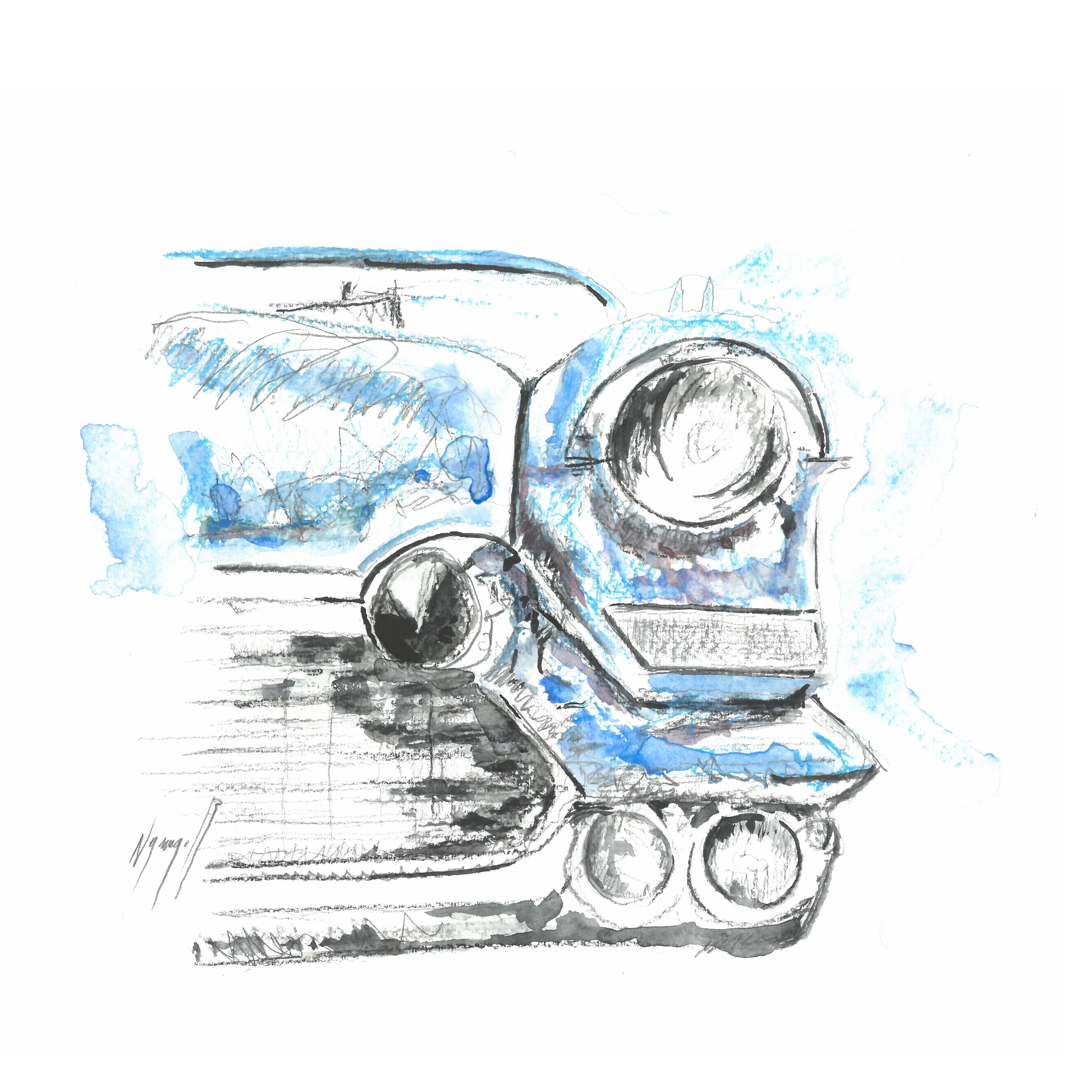 Noël Granger, My Classic Blue Car ! Noël Granger, My Classic Blue Car !
