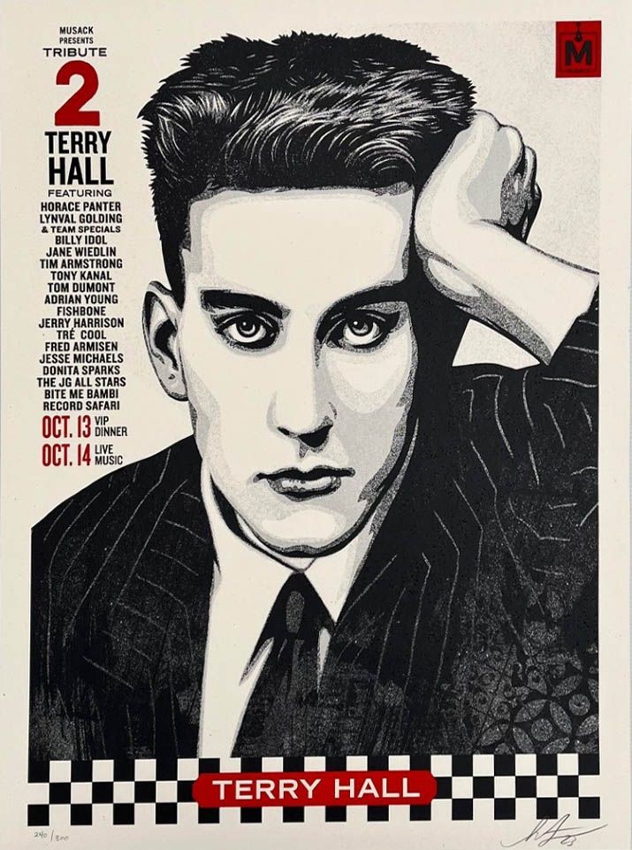 Shepard Fairey (Obey), Musack Terry Hall tribute Shepard Fairey (Obey), Musack Terry Hall tribute
