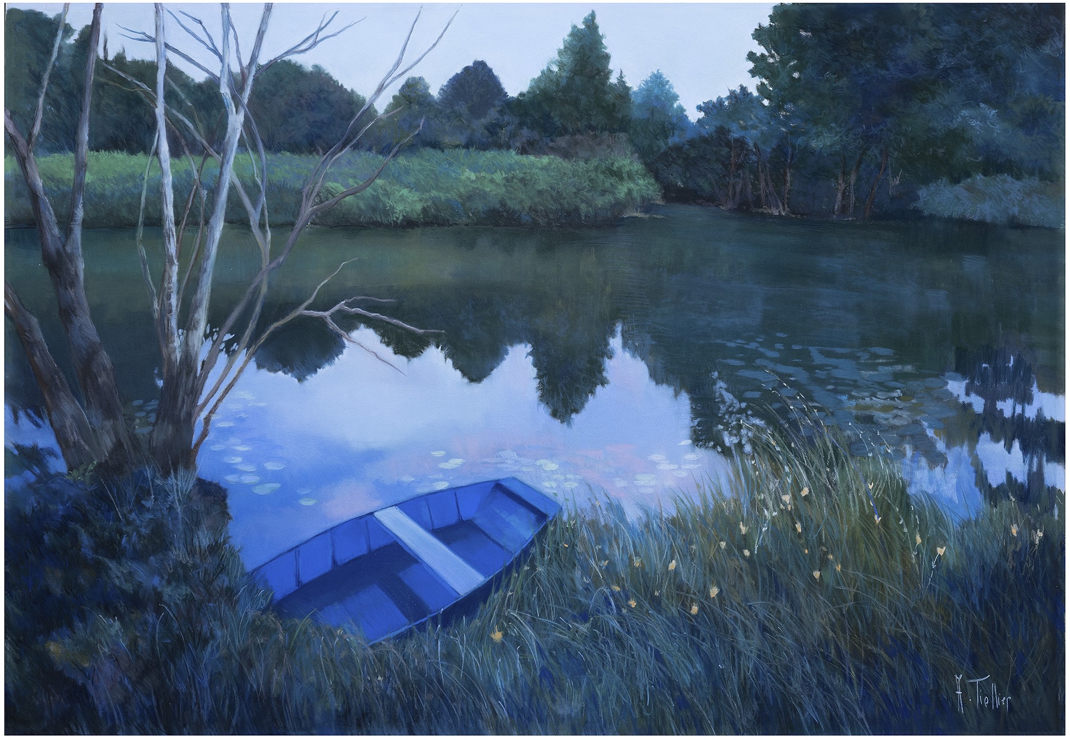 Agnès Tiollier, L'heure bleue II Agnès Tiollier, L'heure bleue II