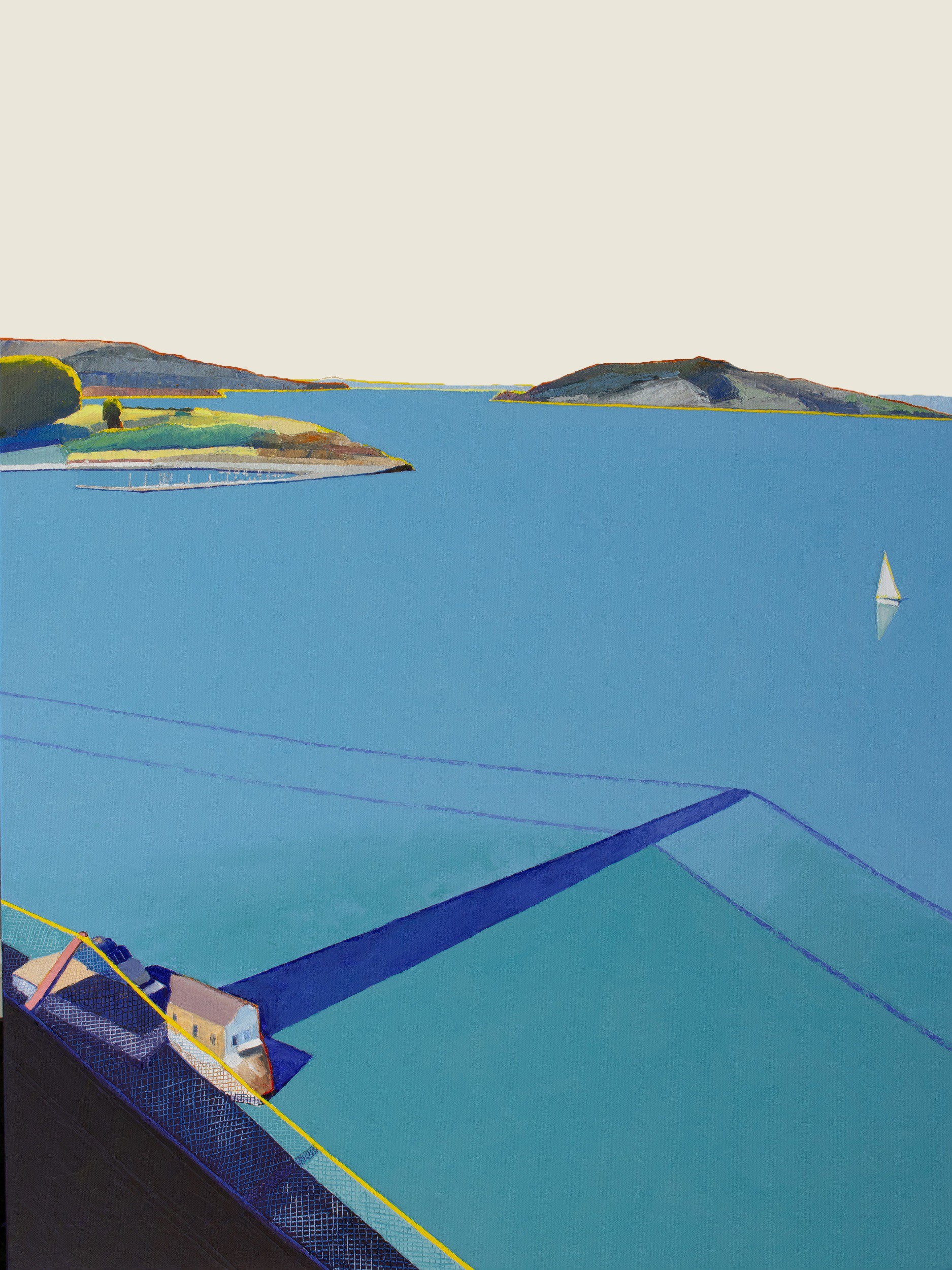 Timothy Mulligan, Golden Gate bridge shadow, view to Marin county Timothy Mulligan, Golden Gate bridge shadow, view to Marin county
