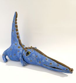 Blue Crocodile-large sze, Viktor Zuk