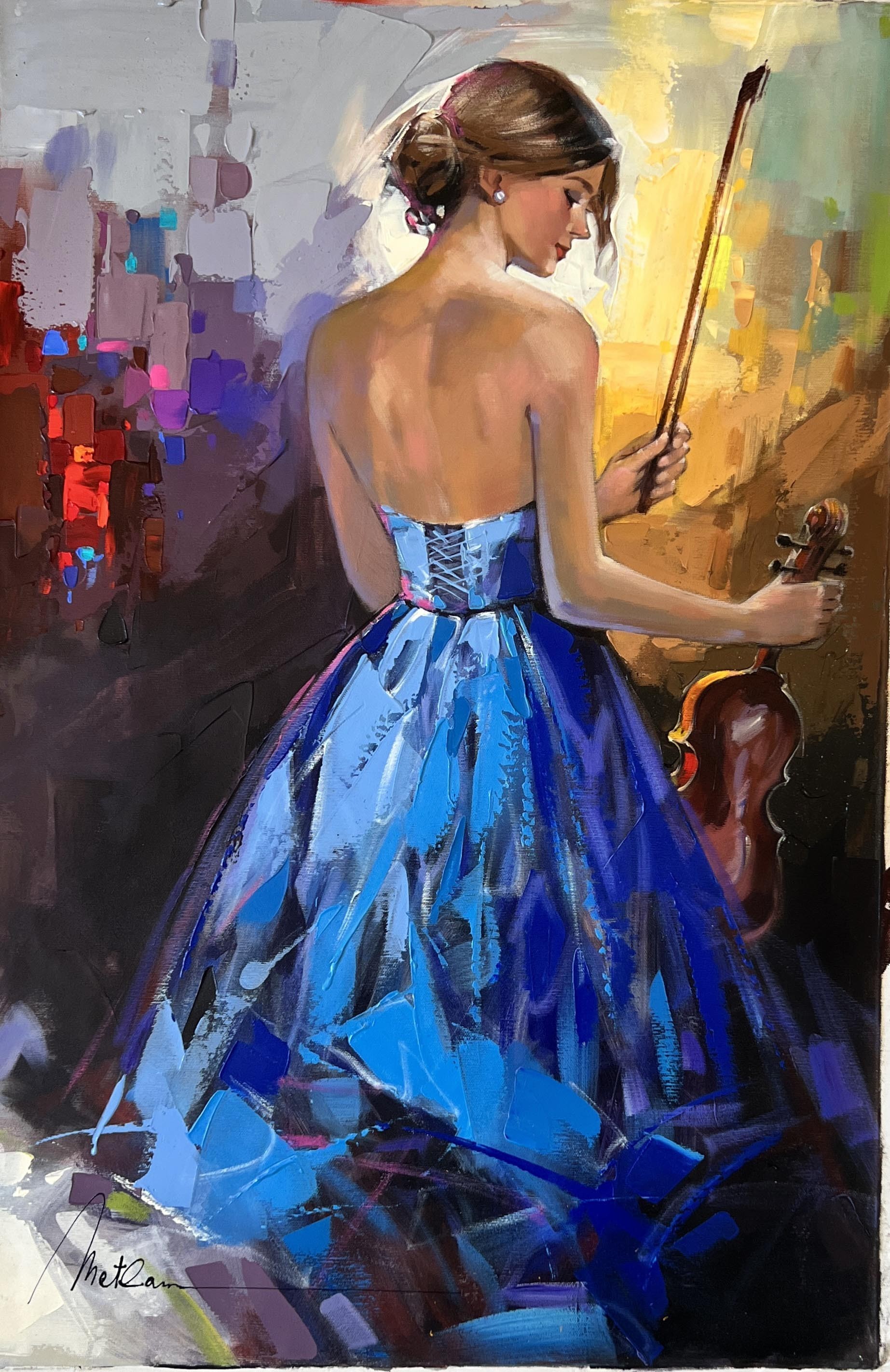 Anatoly Metlan, The violinist woman Anatoly Metlan, The violinist woman