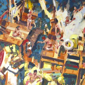 Gemälde, Preparons la voile, Rudyard Heaton