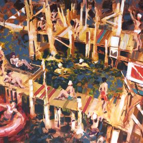 Gemälde, Plongeon d'été, Rudyard Heaton