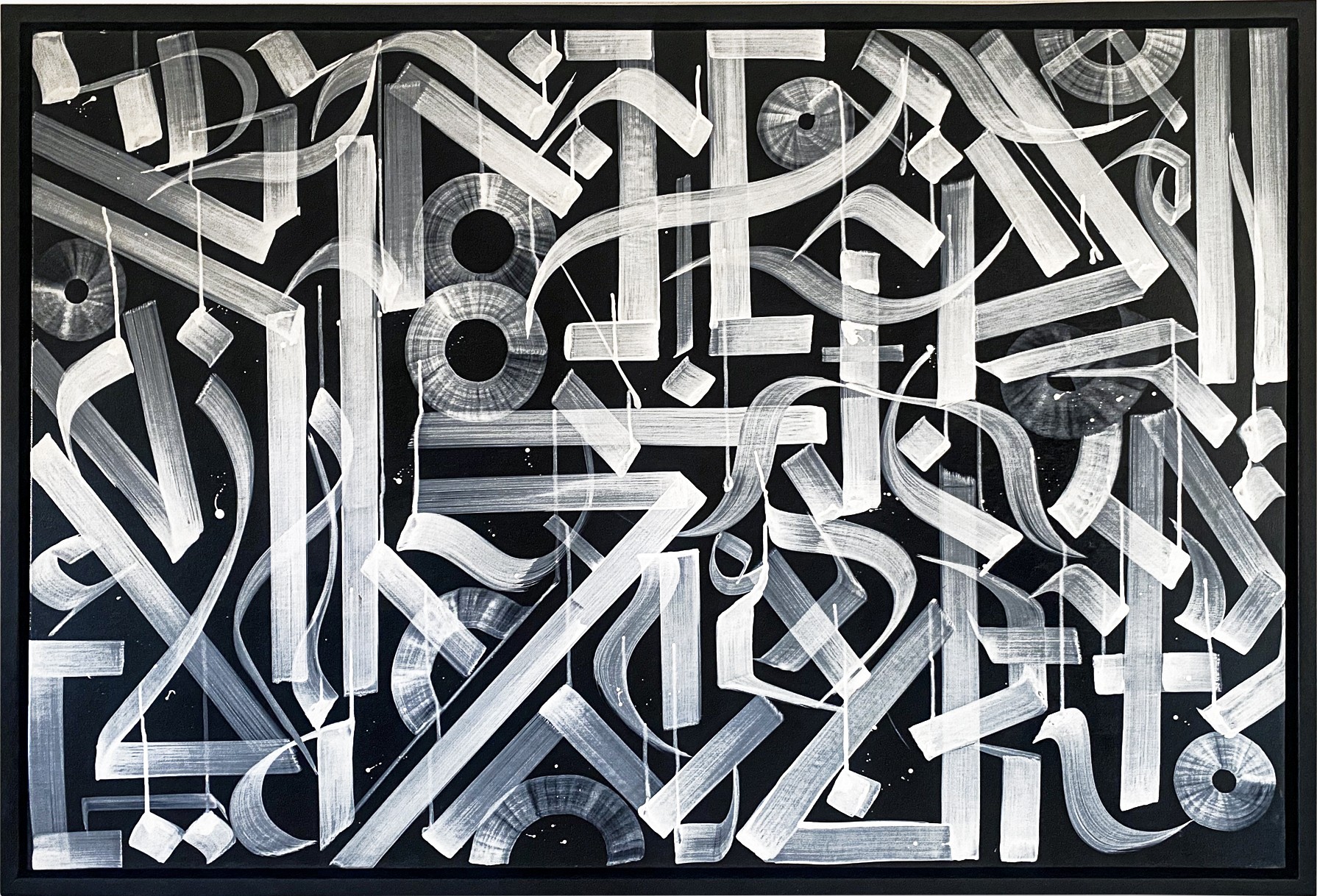 Belart Collective, Abstract alchemy - Black floating frame Belart Collective, Abstract alchemy - Black floating frame