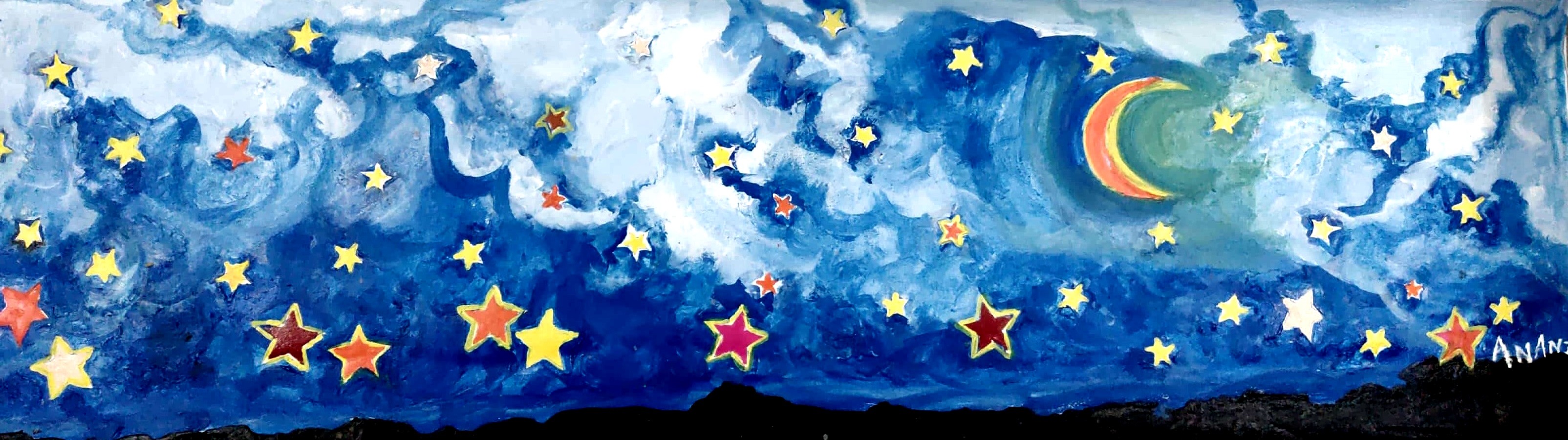 Anand Manchiraju, Moon and stars-2 Anand Manchiraju, Moon and stars-2