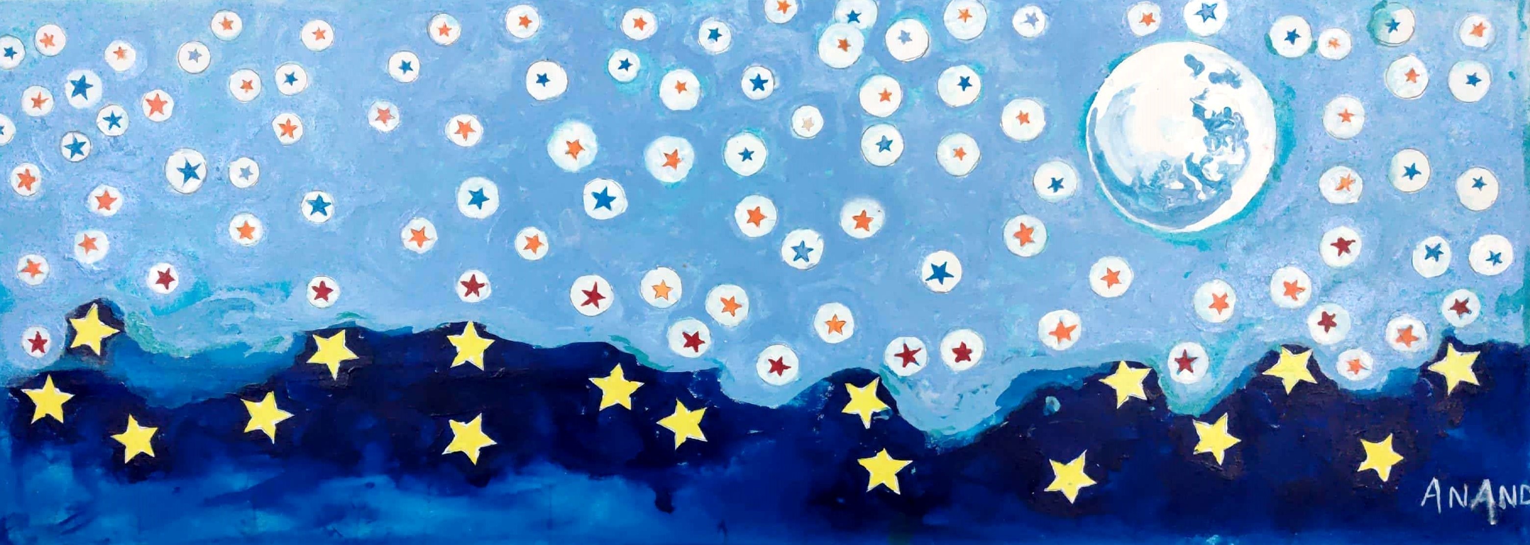 Anand Manchiraju, Moon and stars-3 Anand Manchiraju, Moon and stars-3