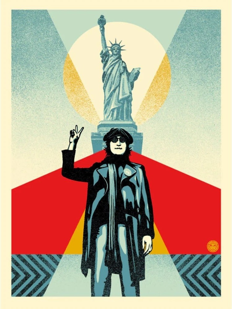 Shepard Fairey (Obey), Lennon peace and liberty (red) Shepard Fairey (Obey), Lennon peace and liberty (red)