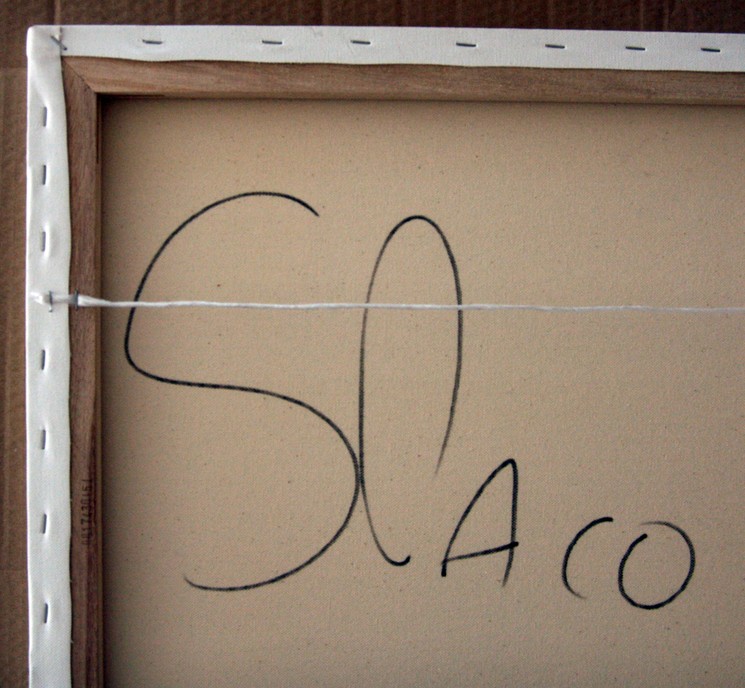 Spaco, Basquiat vs Warhol, Pintura sobre lienzo