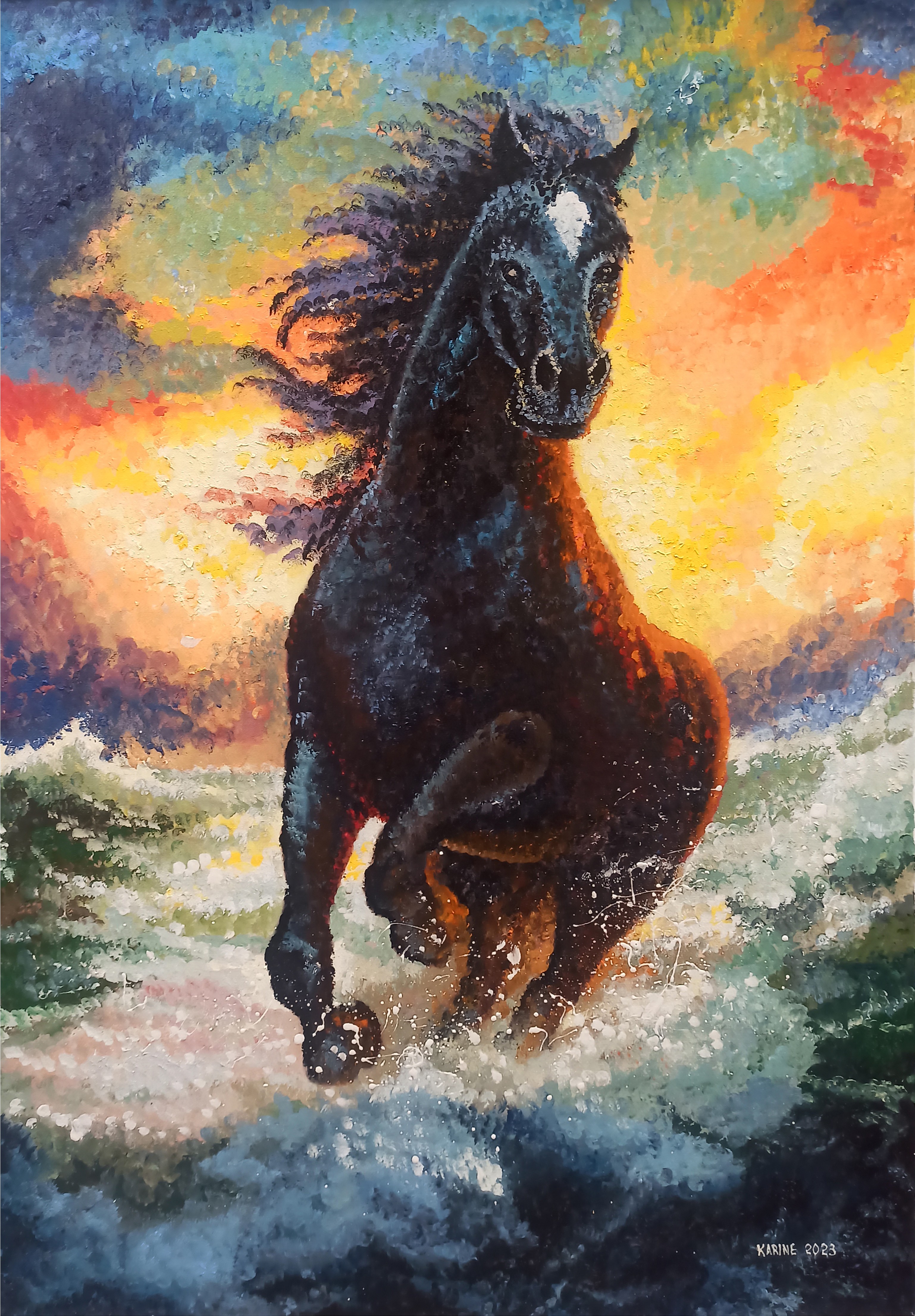 Karine Harutyunyan, The black horse Karine Harutyunyan, The black horse