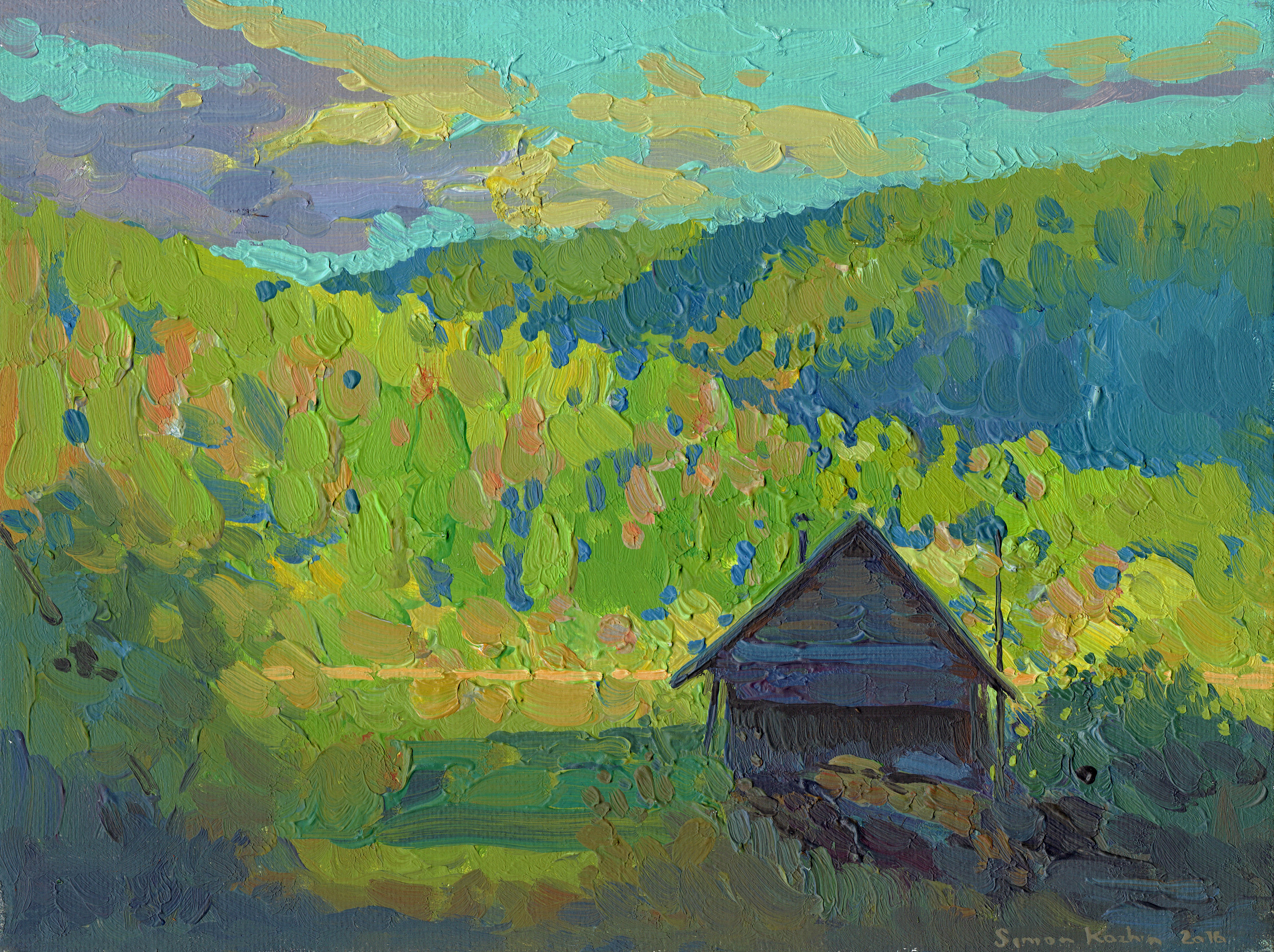 Simon Kozhin, Bathhouse near the Chusovaya River. Kyn Simon Kozhin, Bathhouse near the Chusovaya River. Kyn