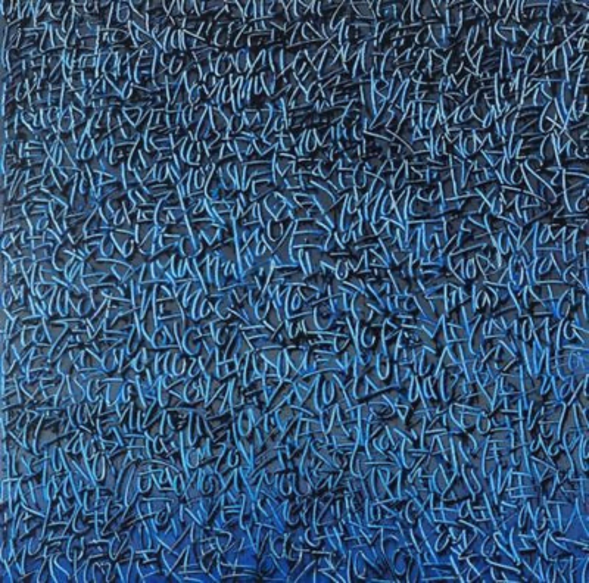 Tanc, Blue automatic writing Tanc, Blue automatic writing