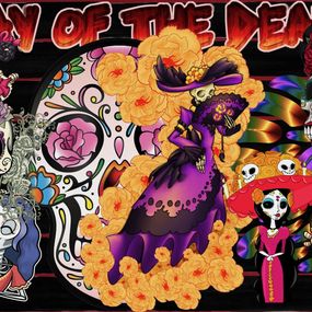 Gemälde, Day of the dead, George Panossian