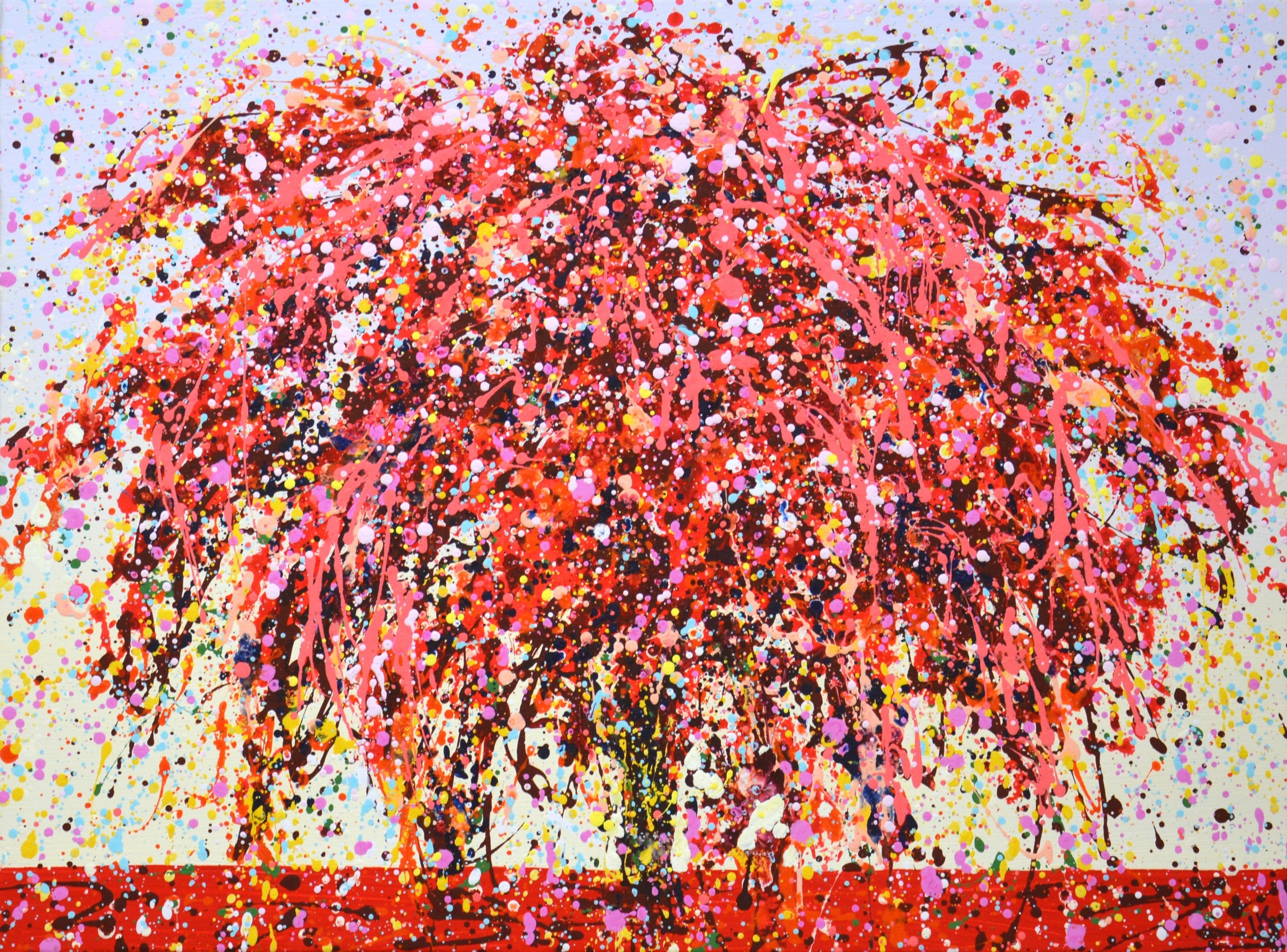 Iryna Kastsova, The red tree 2. Iryna Kastsova, The red tree 2.