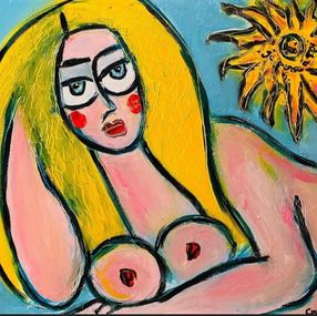 Peinture, Je pense à Toi, Aimée De Courtozé