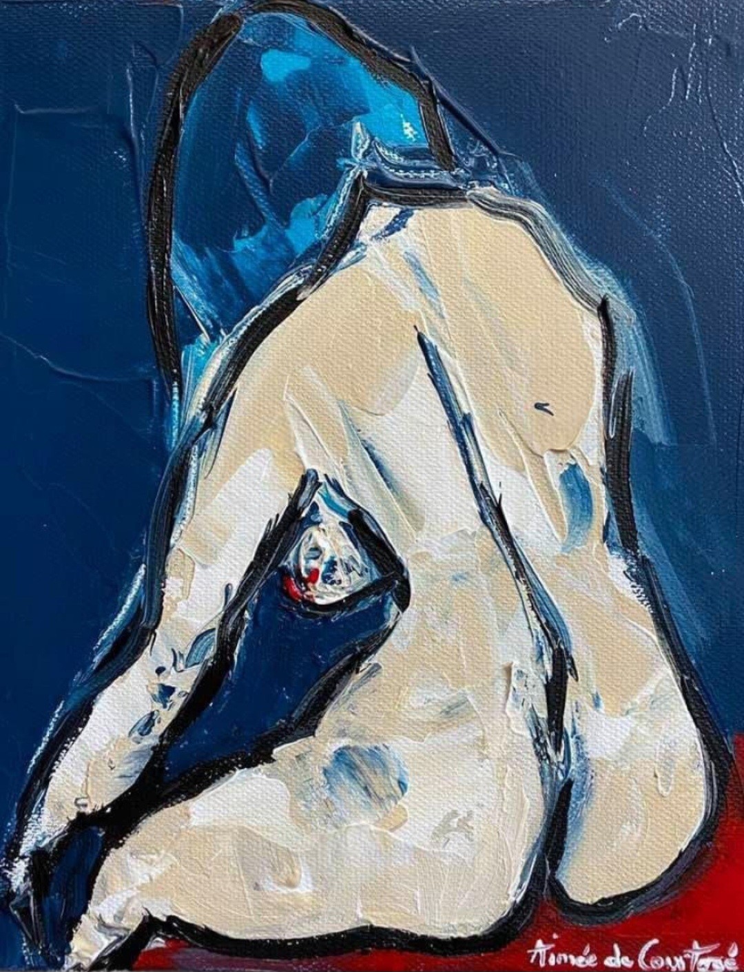 Aimée De Courtozé, Nude in Blue Aimée De Courtozé, Nude in Blue