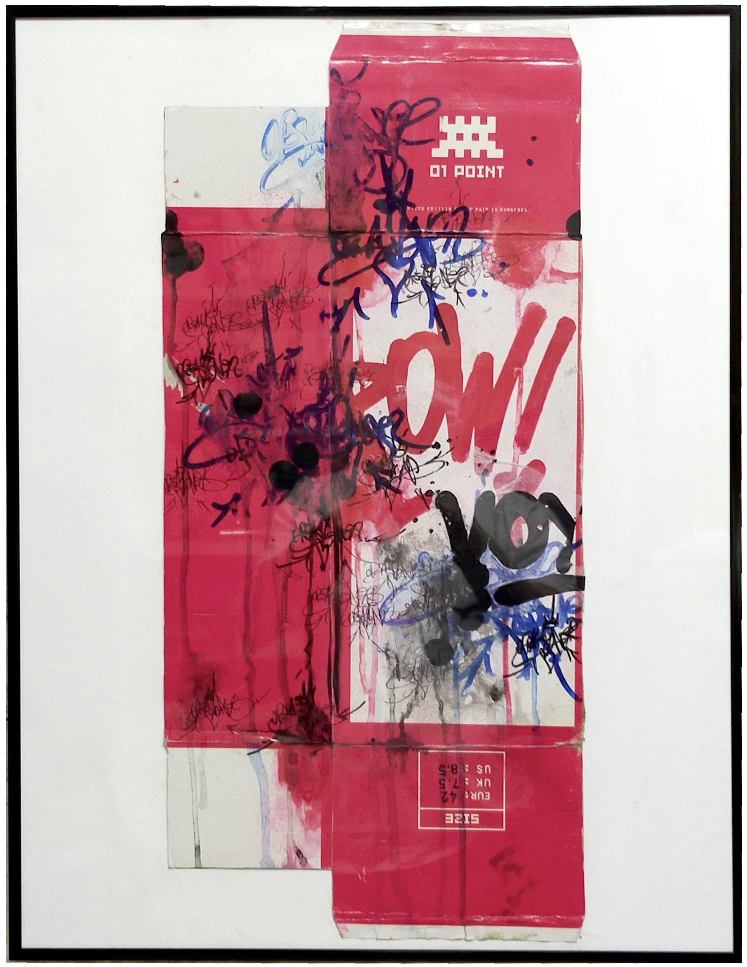JP Malot, Pow! Art voyou on Invader cardboard JP Malot, Pow! Art voyou on Invader cardboard