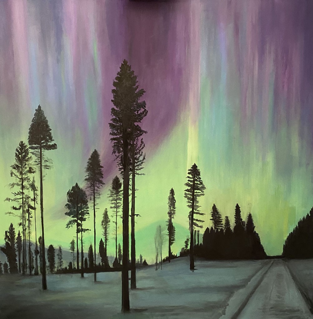 Charo Velasco, Aurora boreal - bosque Charo Velasco, Aurora boreal - bosque