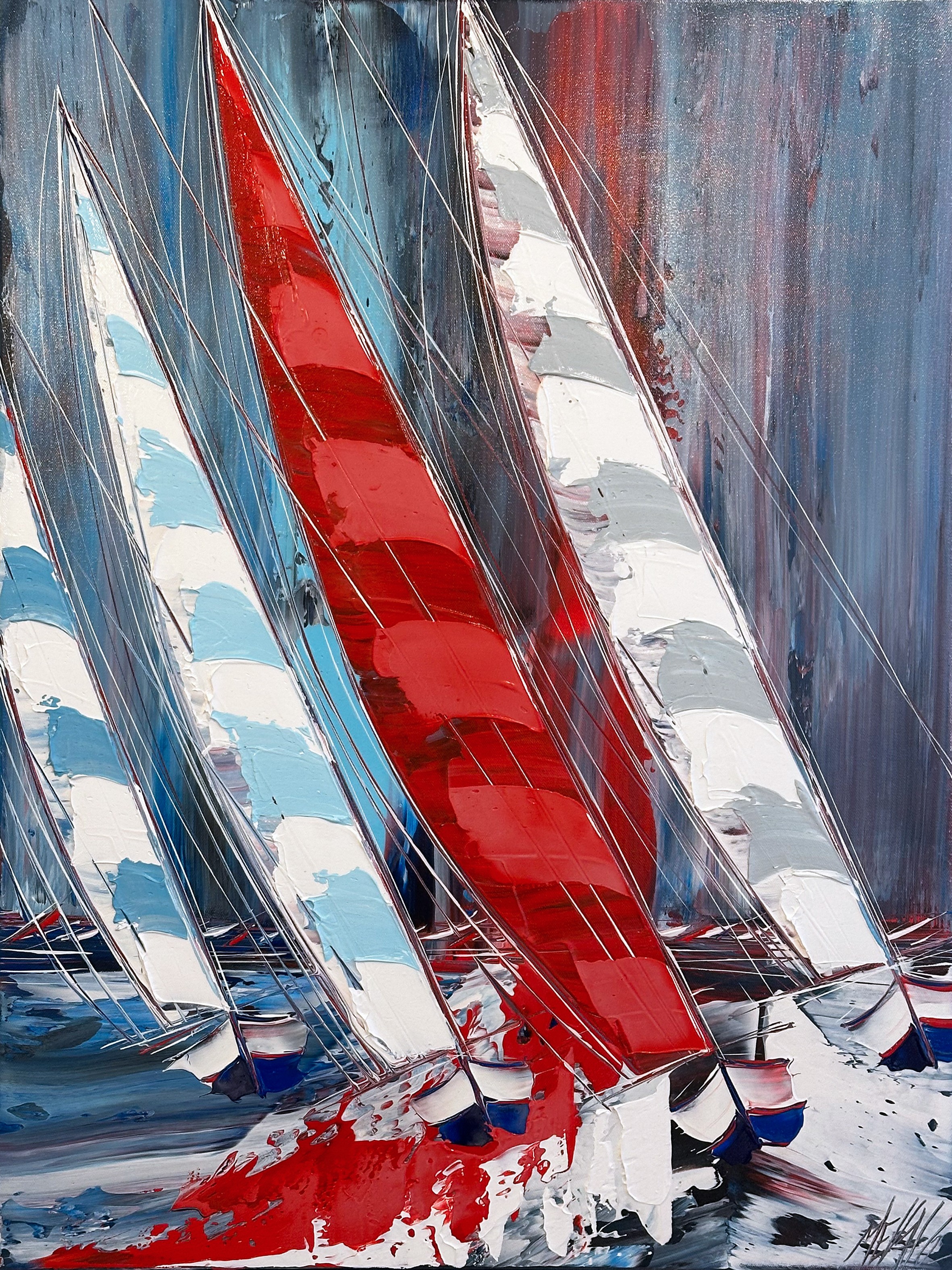 Olivier Messas, La voile rouge... (Esprit voile) Olivier Messas, La voile rouge... (Esprit voile)