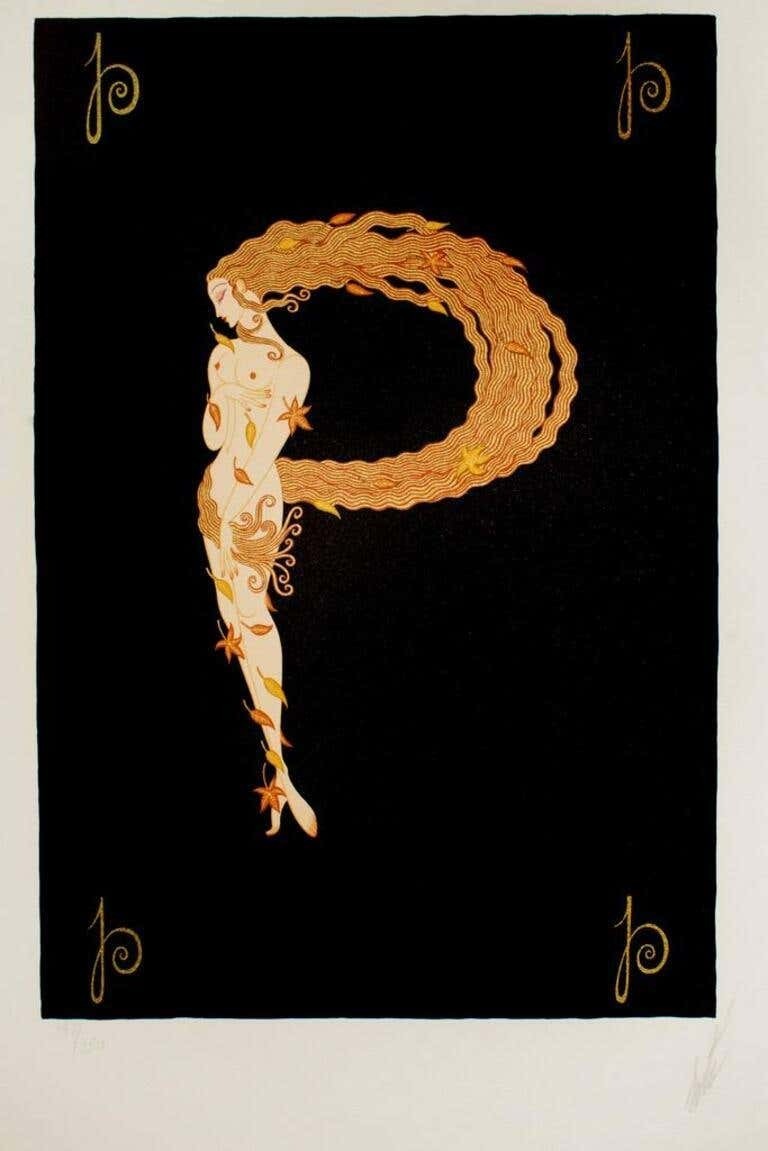 Erte Tirtoff, Letter P Erte Tirtoff, Letter P