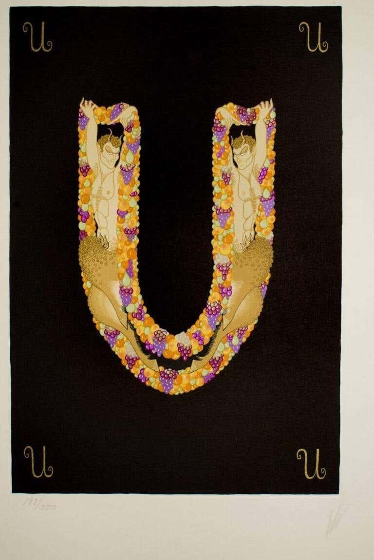 Erte Tirtoff, Letter U Erte Tirtoff, Letter U