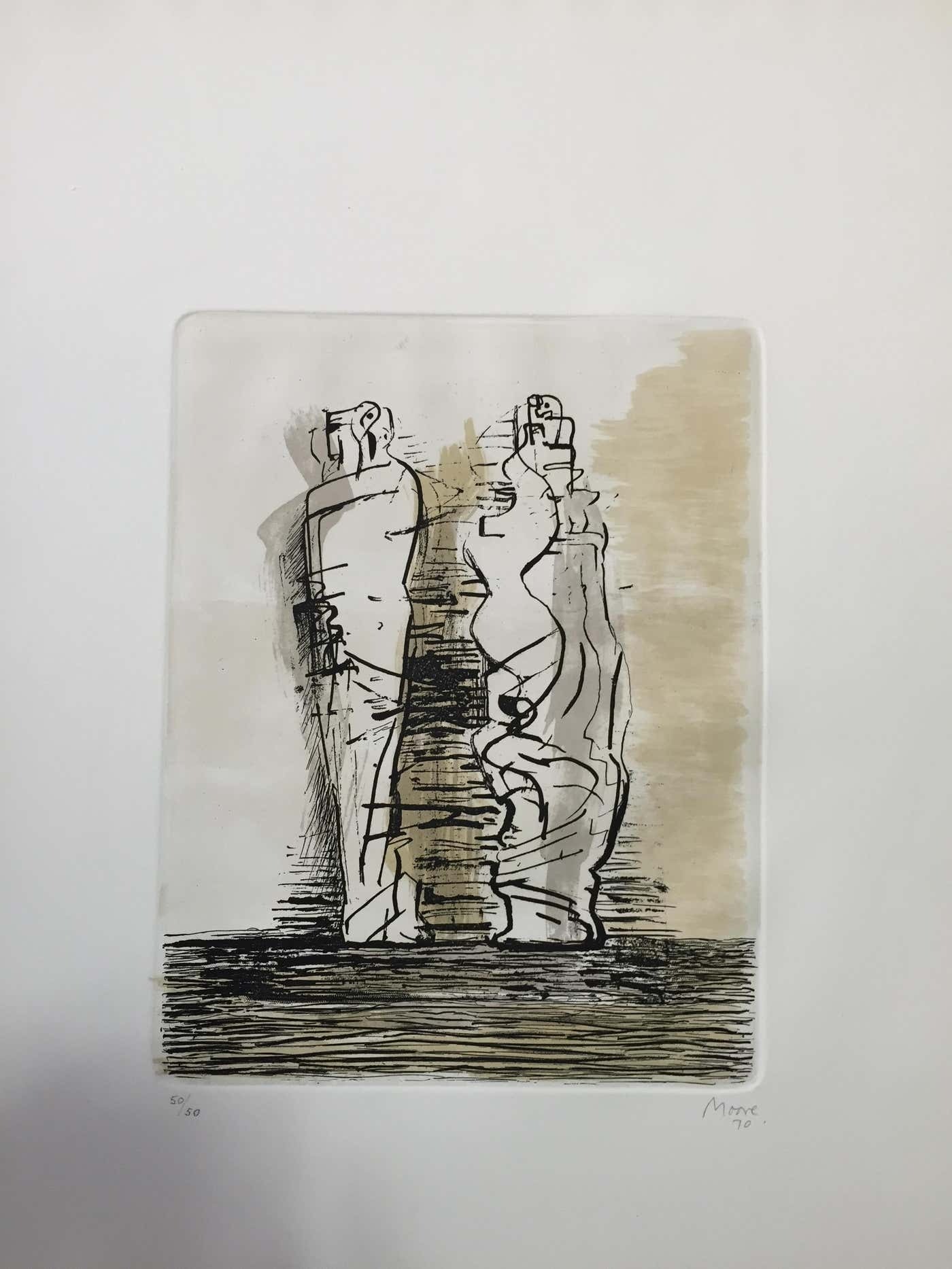 Henry Moore, Two Standing Draped Figures Henry Moore, Two Standing Draped Figures