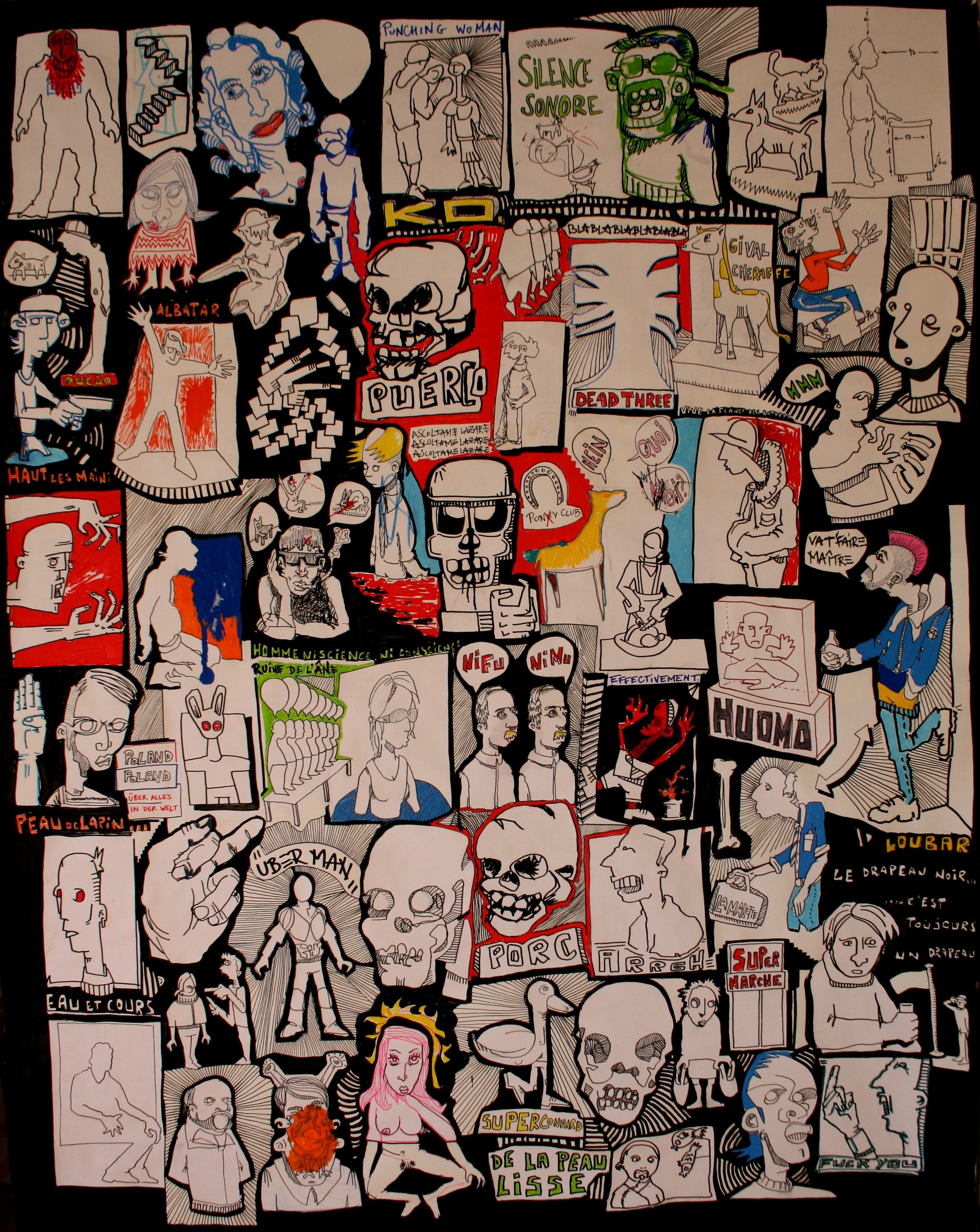 Baptiste Laurent, UberMan collage Baptiste Laurent, UberMan collage