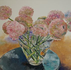 Pintura, Hydrangeas in vase, Annabell Mozer
