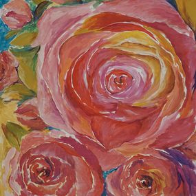 Gemälde, Abstract roses, Annabell Mozer
