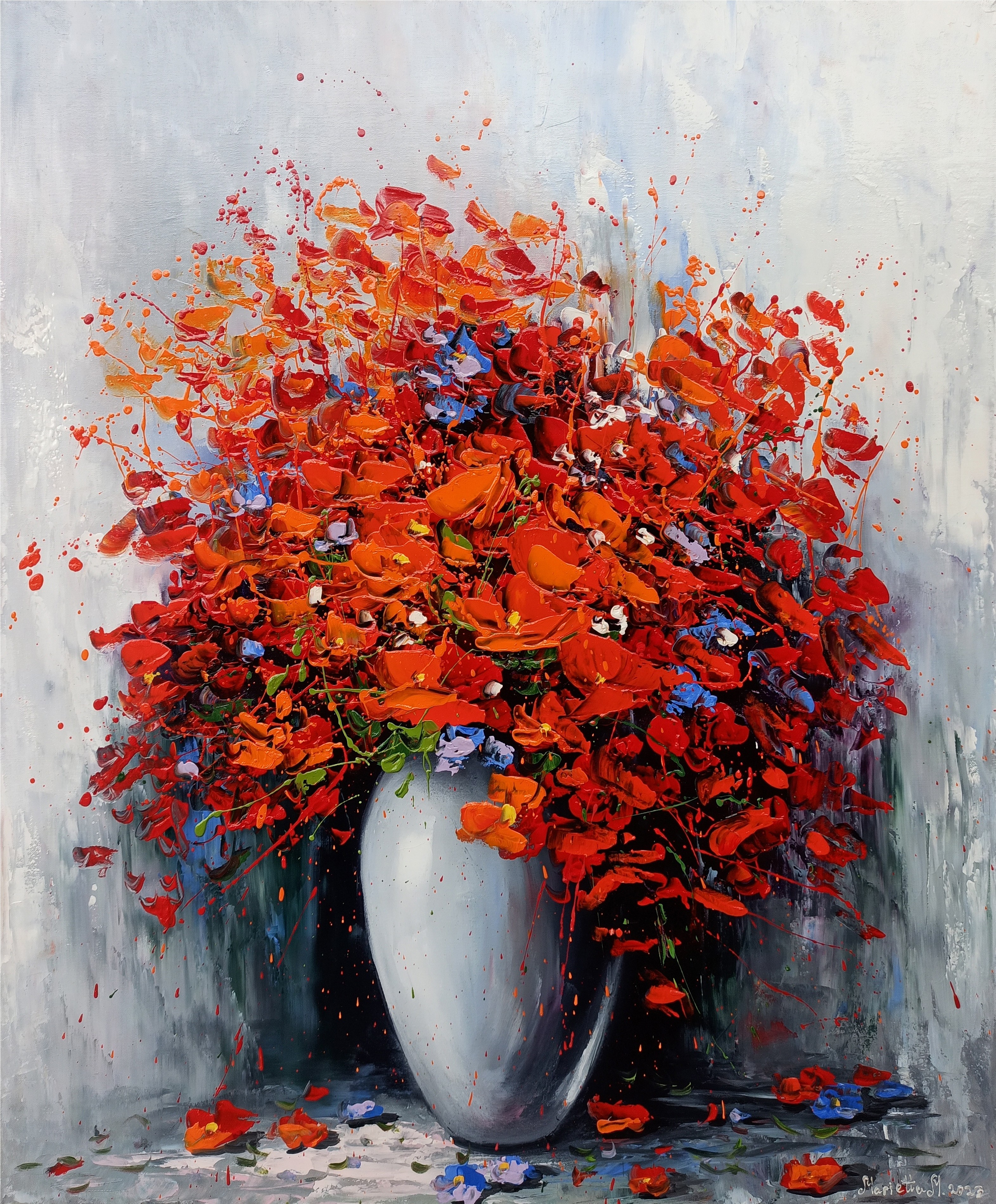 Marieta Martirosyan, Red flowers Marieta Martirosyan, Red flowers