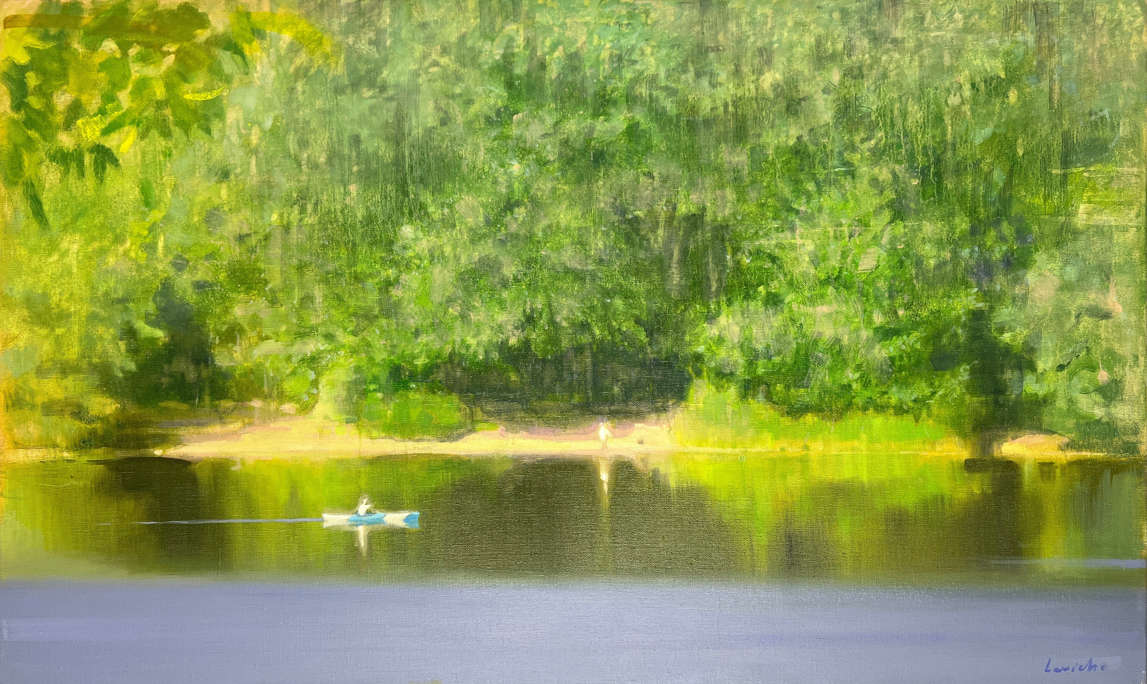 Alexander Levich, White and Blue Canoe (From the Series “The Seasons”, Summer) Alexander Levich, White and Blue Canoe (From the Series “The Seasons”, Summer)