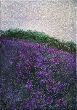 Twilight in the lavender field (stretched), Nadine Antoniuk