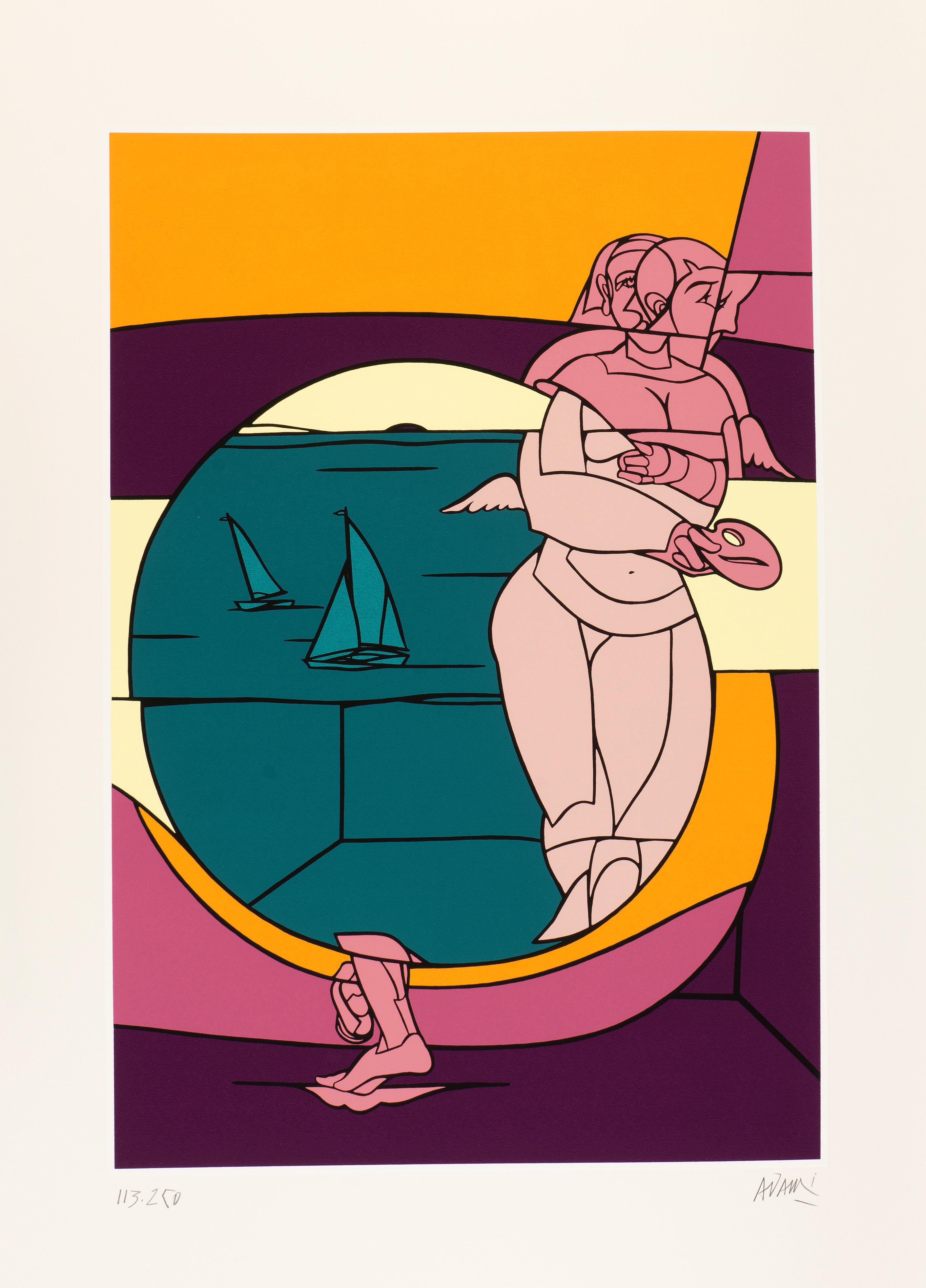 Valerio Adami, Composition pour les JO Valerio Adami, Composition pour les JO