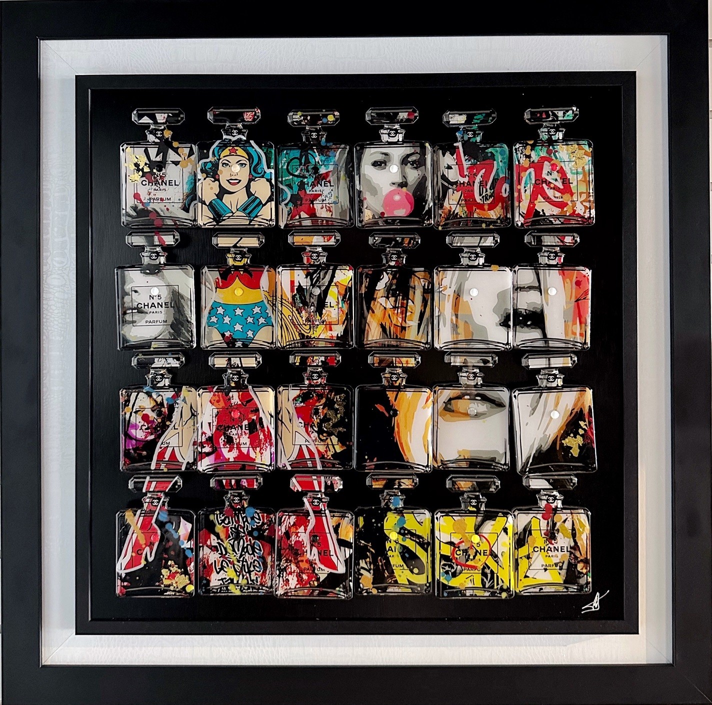 Fred Meurice, Framed Chanel Flacons Fred Meurice, Framed Chanel Flacons