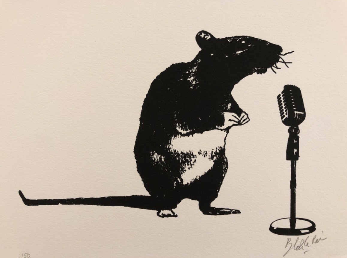 Blek Le Rat, Crooner Rat Blek Le Rat, Crooner Rat