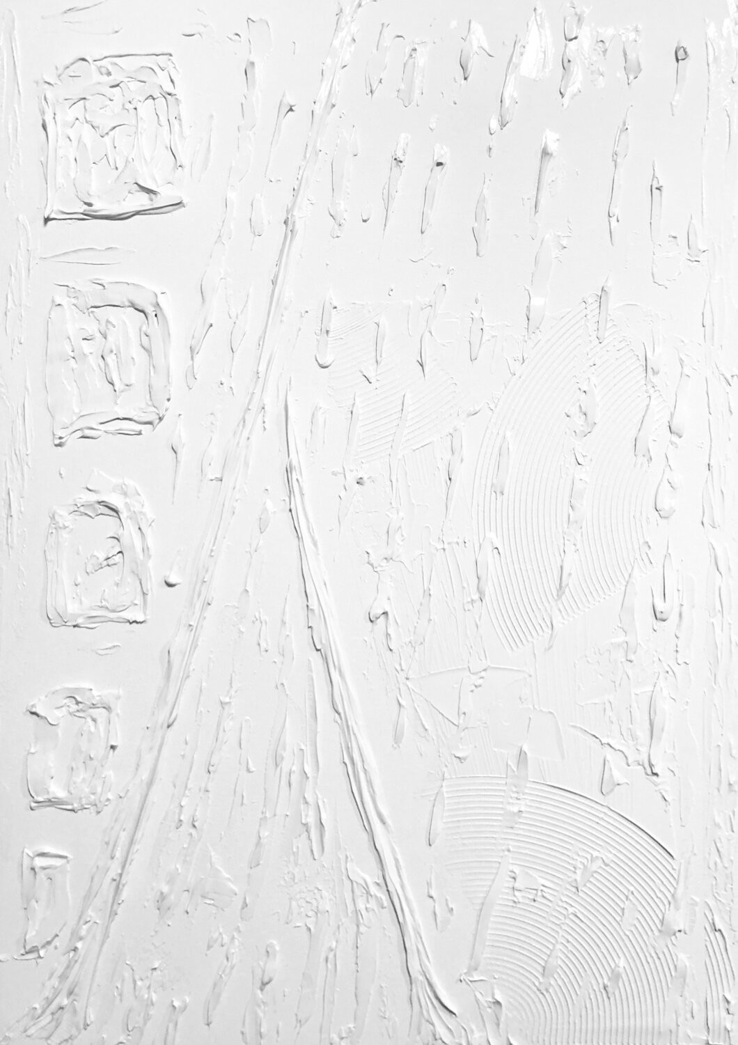 Nataliia Krykun, 3 D White abstract mountain landscape Nataliia Krykun, 3 D White abstract mountain landscape