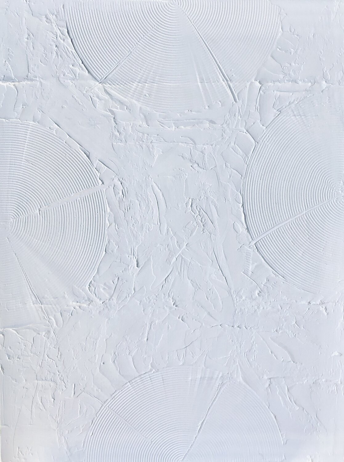 Nataliia Krykun, 3 D White abstraction circles Nataliia Krykun, 3 D White abstraction circles