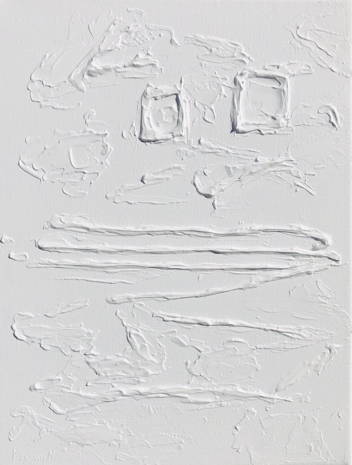 Nataliia Krykun, White abstract landscape in 3D Nataliia Krykun, White abstract landscape in 3D