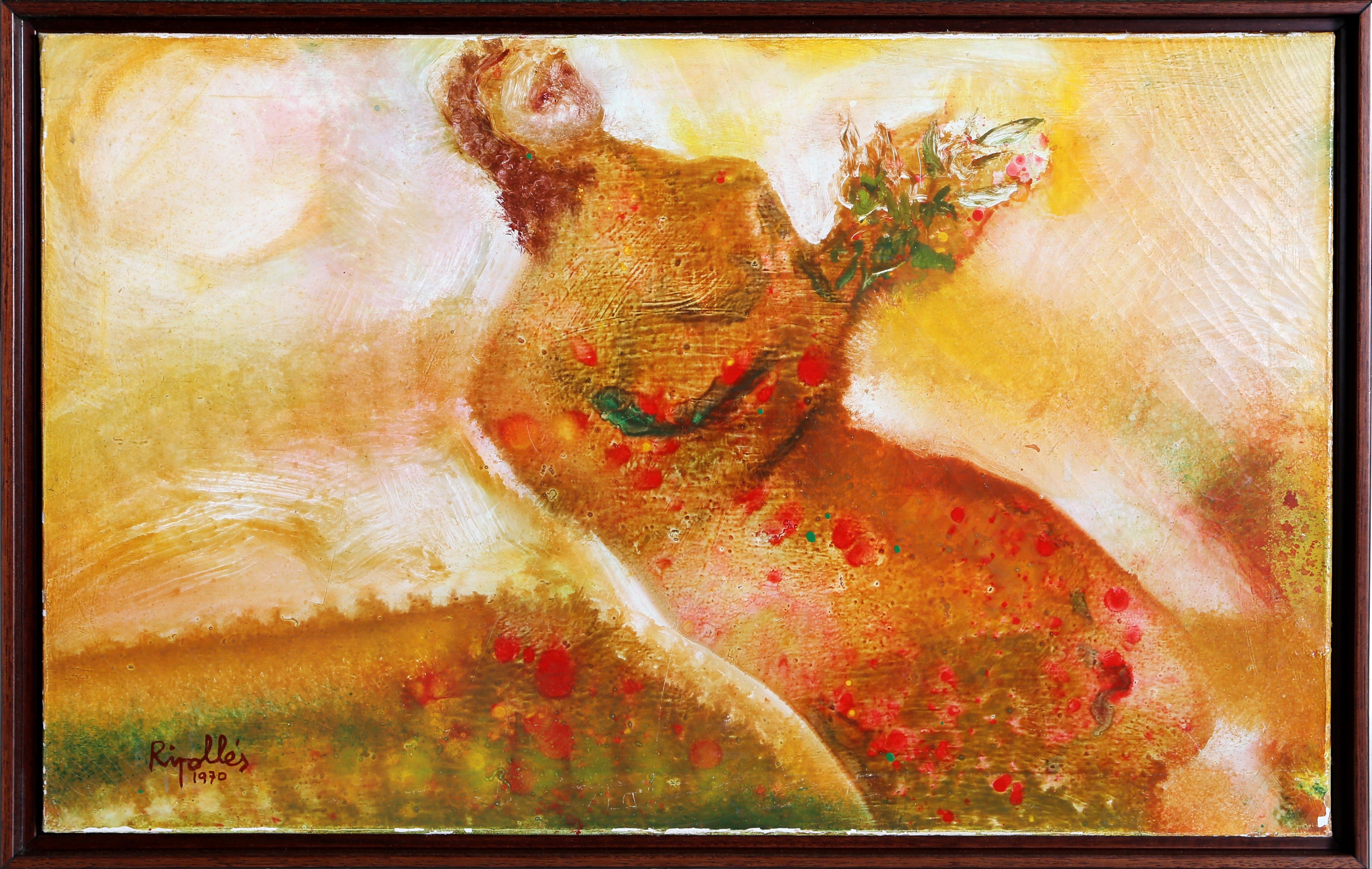 Juan Ripolles, Woman with Flowers Juan Ripolles, Woman with Flowers