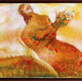 Peinture, Woman with Flowers, Juan Ripolles