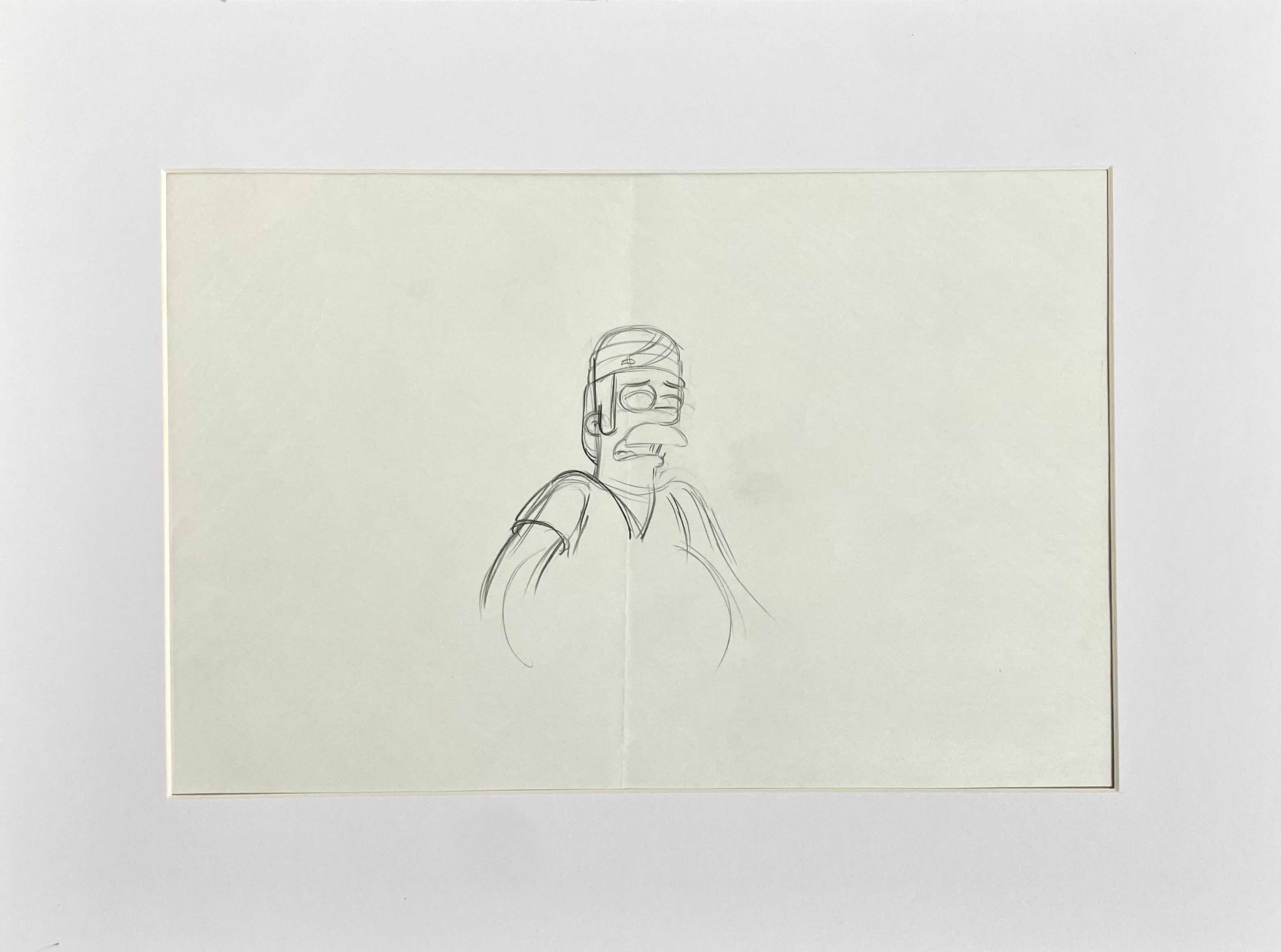 Matt Groening, Croquis de Ned Flanders Matt Groening, Croquis de Ned Flanders