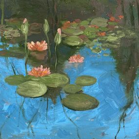 Pintura, Tranquil Pond Symphony, Dasha Pogodina