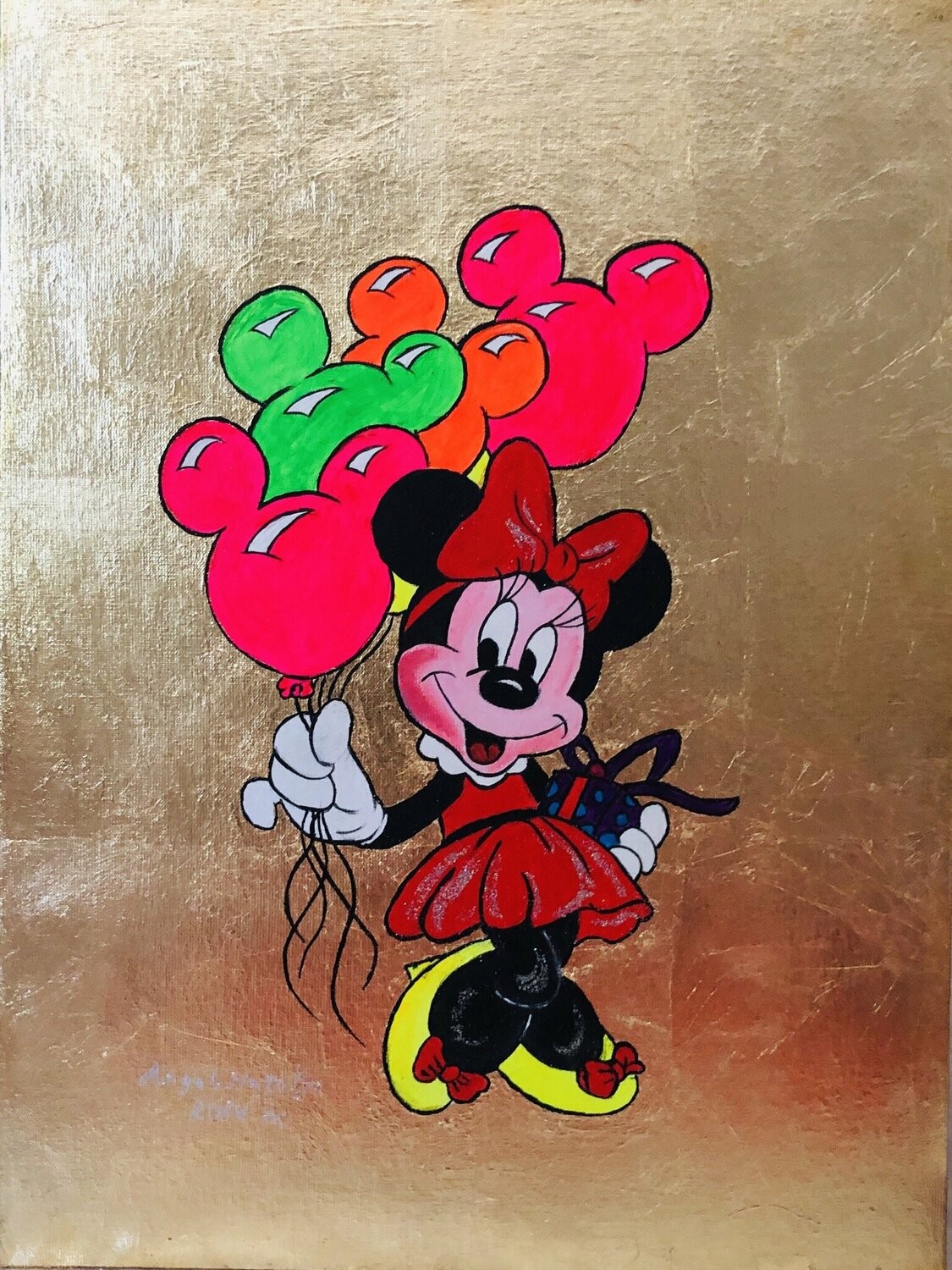 Nataliia Krykun, Minnie mouse with balloons and gift Nataliia Krykun, Minnie mouse with balloons and gift